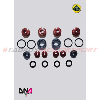 DNA Racing PC0862 Kit uniball trapezi standard parziale Lotus V6 2012-2015 camber caster regolabili assetto campanatura