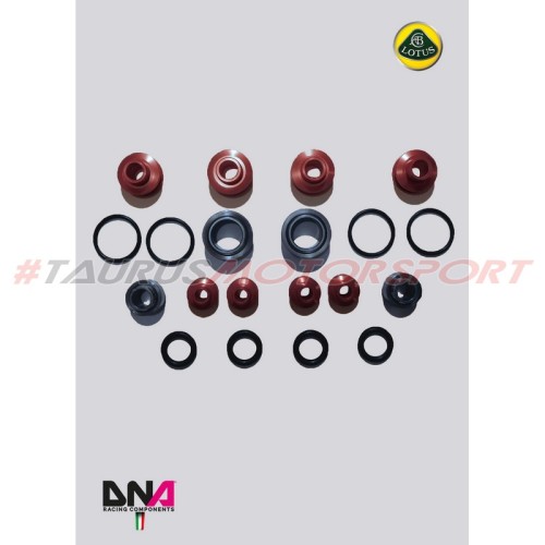 DNA Racing PC0862 Kit uniball trapezi standard parziale Lotus V6 2012-2015 camber caster regolabili assetto campanatura