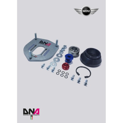 DNA Racing PC0881 Top mount regolabile su uniball Mini Cooper R55/R56/R57 incl. S camber caster regolabili assetto campanatura