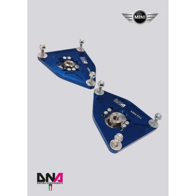 DNA Racing PC0884 Top mount regolabile su uniball Mini Cooper R50/R52/R53 incl. S camber caster regolabili assetto campanatura