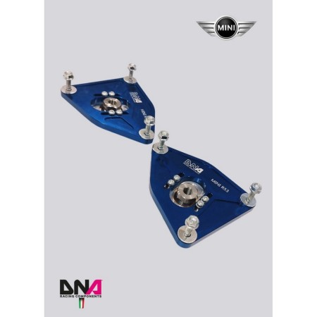 DNA Racing PC0884 Top mount regolabile su uniball Mini Cooper R50/R52/R53 incl. S camber caster regolabili assetto campanatura