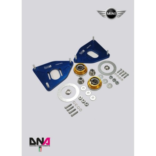 DNA Racing PC0884 Top mount regolabile su uniball Mini Cooper R50/R52/R53 incl. S camber caster regolabili assetto campanatura