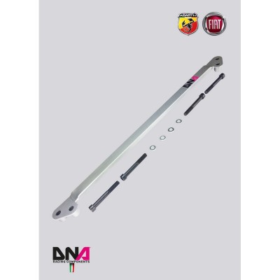 DNA Racing PC0920 Barra slitta anteriore piatta Abarth 500/595/695 assetto telaio pianale rinforzo duomi