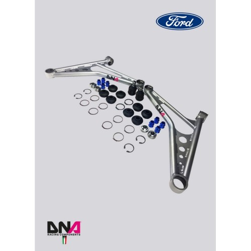 DNA Racing PC0976 Trapezi anteriori su uniball Ford Fiesta mk7 e ST camber caster regolabili assetto campanatura