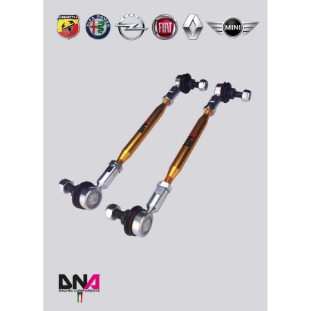 DNA Racing PC1080 Tiranti Pro Street barra antirollio anteriore Alfa Romeo Giulietta camber caster regolabili assetto campanatur