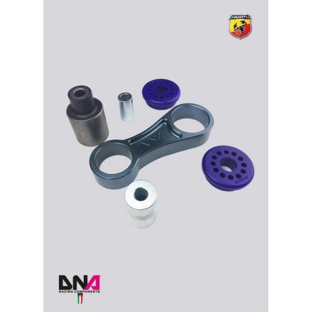 DNA Racing PC1216 Supporto motore lato cambio Fast Road Abarth 500/595/695 assetto telaio pianale rinforzo duomi