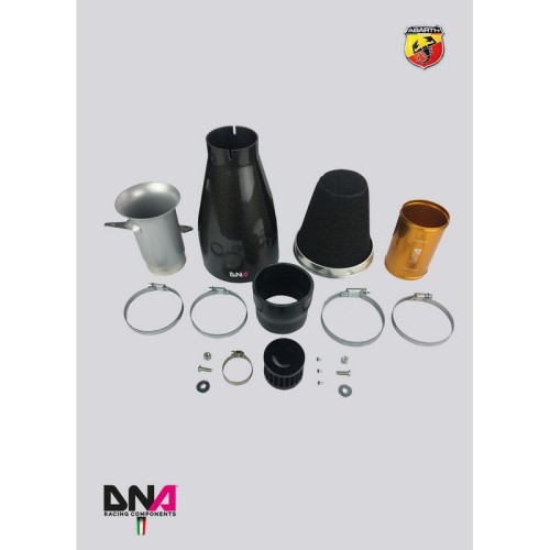 DNA Racing PC1563 Kit aspirazione "fredda" con sistema venturi in carbonio Abarth 500/595/695 diretta cais sportiva