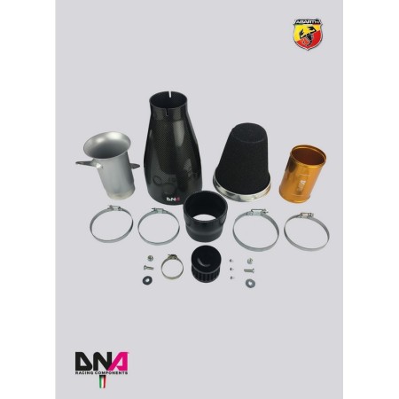 DNA Racing PC1563 Kit aspirazione "fredda" con sistema venturi in carbonio Abarth 500/595/695 diretta cais sportiva