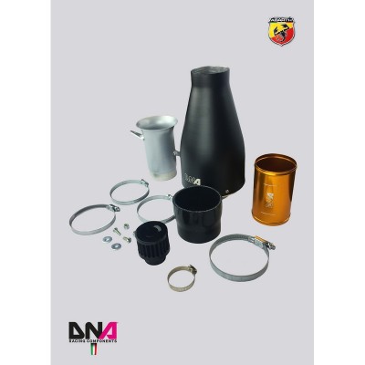 DNA Racing PC1568 Kit aspirazione "fredda" con sistema venturi in alluminio Abarth 500/595/695 diretta cais sportiva