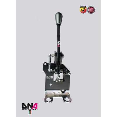DNA Racing PC1571 Torretta cambio regolabile anodizzata nera Abarth 500/595/695 leveraggio pomello shifter short