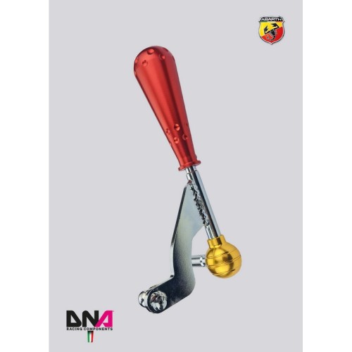 DNA Racing PC1581R Leva cambio stage 1 con pomello stile 695 red Abarth 500/595/695 leveraggio pomello shifter short