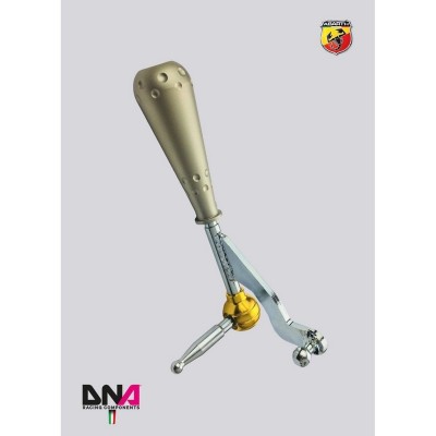 DNA Racing PC1581T Leva cambio stage 1 con pomello stile 695 titanio Abarth 500/595/695 leveraggio pomello shifter short