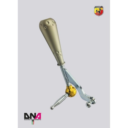 DNA Racing PC1581T Leva cambio stage 1 con pomello stile 695 titanio Abarth 500/595/695 leveraggio pomello shifter short