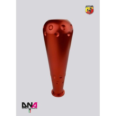 DNA Racing PC1582R Pomello stile 695 in alluminio anodizzato rosso per leva originale e kit leva cambio stage 1 Abarth 500/595/6 2