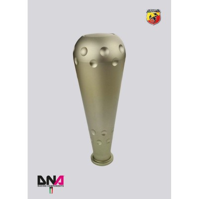 DNA Racing PC1582T Pomello stile 695 in alluminio anodizzato titanio per leva originale e kit leva cambio stage 1 Abarth 500/595