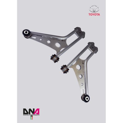 DNA Racing PC1605 Trapezi anteriori Toyota Yaris GR 1.6 camber caster regolabili assetto campanatura