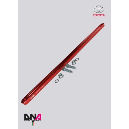 DNA Racing PC1615 Barra slitta anteriore Toyota Yaris GR 1.6 assetto telaio pianale rinforzo duomi