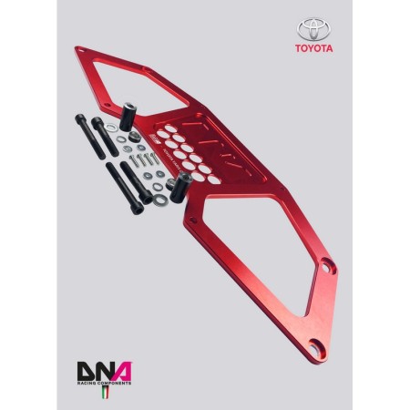 DNA Racing PC1617 Rinforzo inferiore slitta sospensione anteriore Toyota Yaris GR 1.6 camber caster regolabili assetto campanatu