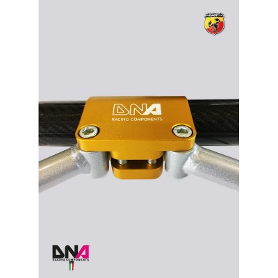 DNA Racing PC1696 Barra duomi posteriore in carbonio con tiranti Abarth 500/595/695 assetto telaio pianale rinforzo barraduomi 2