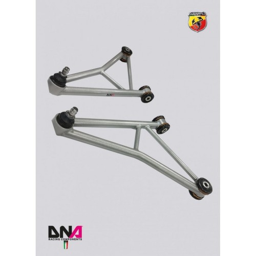 DNA Racing PC1980 Trapezi anteriori V2 Abarth 500/595/695 camber caster regolabili assetto campanatura