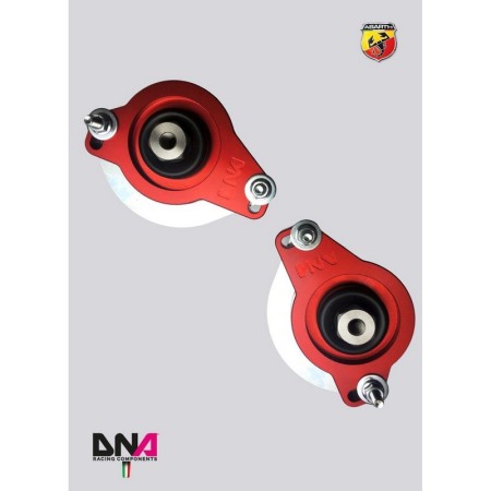 DNA Racing PC2024 Top mount per ammortizzatori WRS Abarth 500/595/695 assetto coilover regolabile