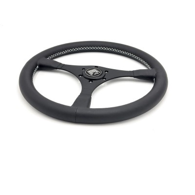 Volante sportivo Can_Am da 330mm in pelle nera - FUSINA Classic FU-CAM330 2