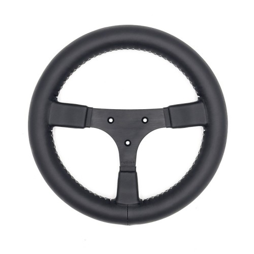 Volante sportivo Formula da 280mm in pelle nera - FUSINA Classic FU-FOR280