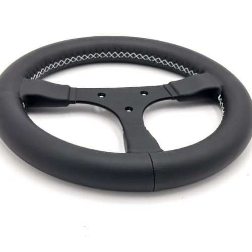 Volante sportivo Formula da 290mm in pelle nera - FUSINA Classic FU-FOR290