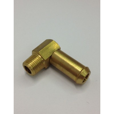 Malpassi 30201RAC9010 Connettore in ottone a 90° da 10mm - filetto 1/8 NPT