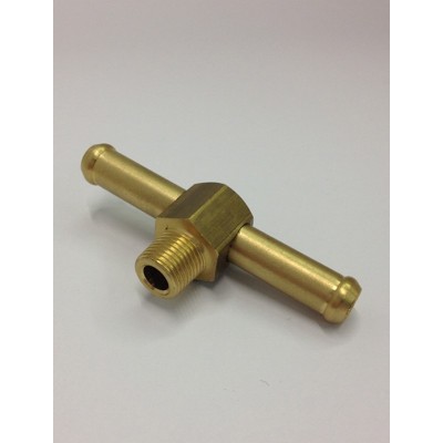 Malpassi 30202RAC90-8 Connettore in ottone doppio a 180° da 8mm - filetto 1/8 NPT