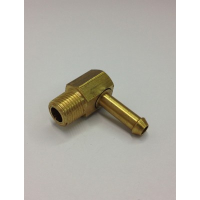 Malpassi 30228RAC05 Connettore in ottone a 90° da 5mm - filetto 1/8 NPT