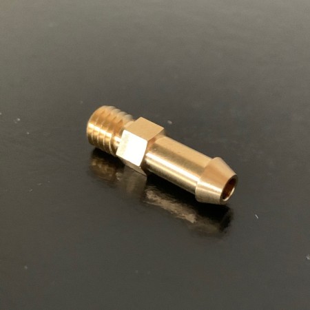 Malpassi 30400PRAINJ Raccordo connettore in ottone dritto da 5mm con filetto