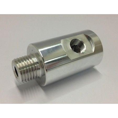 Malpassi 30127ATMANPO-M12 Adattatore raccordo a T per manometro pressione olio con filetto 1/8" NPT (filetto blocco motore M12x1
