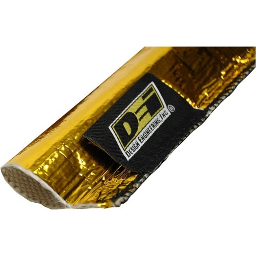 Guaina passacavi anticalore con alluminio oro Heat Sheath GOLD - Ø interno 2,5 cm  x 91 cm di lunghezza - 10917 DEI Design Engi