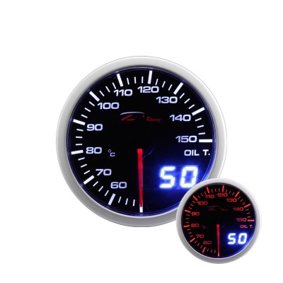 Manometro Dual View Temperatura Olio 50-150° DEPO Racing da 52mm - WA5247BLED strumentazione manometri strumenti supplementari s