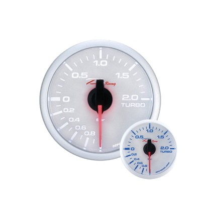 Manometro Pressione Turbo Elettronico -1+2 bar DEPO Racing da 52mm - WBL5201W strumentazione manometri strumenti supplementari s