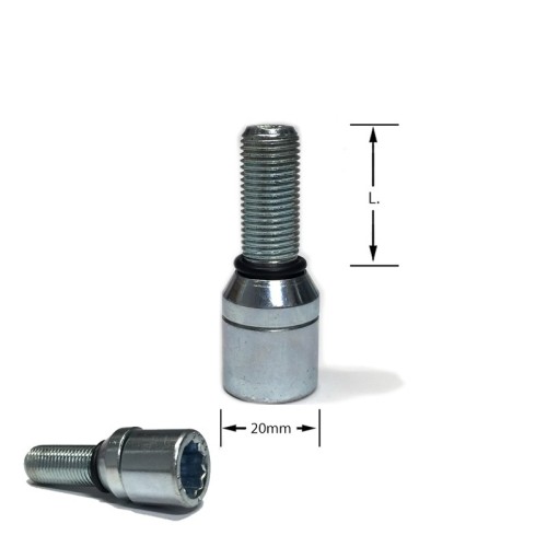 Bullone flottante stellare per variazione interasse M12x1,25 L.28mm M12 1,25 12x1,25 JR Japan Racing XXR bulloni vite viti flott