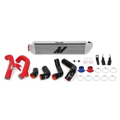 MMINT-CIV-16KSLWRD Mishimoto Intercooler maggiorato per Honda Civic 1.5T / Si dal 2016, silver con tubazioni rosse