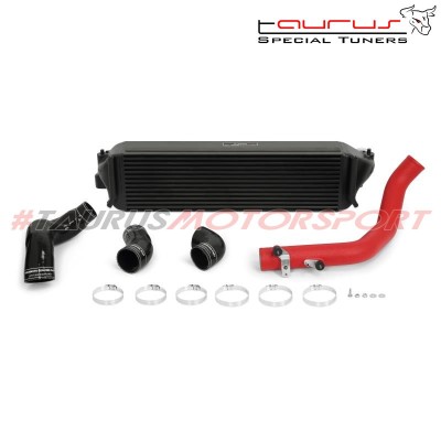 MMINT-CTR-17KBKWRD Mishimoto Intercooler maggiorato per Honda Civic FK8 Type-R dal 2017, nero con tubazioni rosse