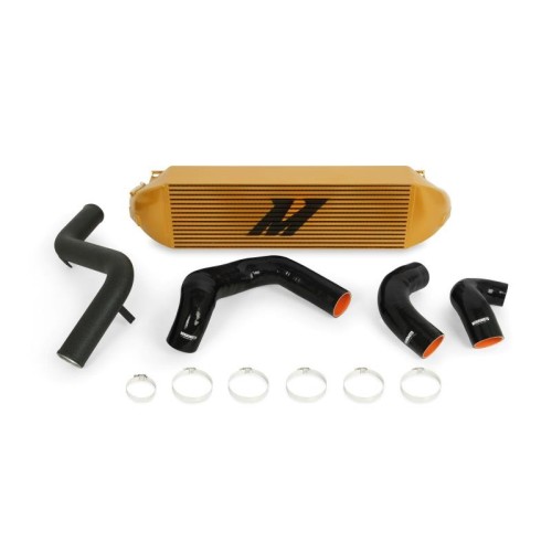 MMINT-FOST-13KBGD Mishimoto Intercooler maggiorato per Ford Focus mk3 ST dal 2012, oro con tubazioni nere