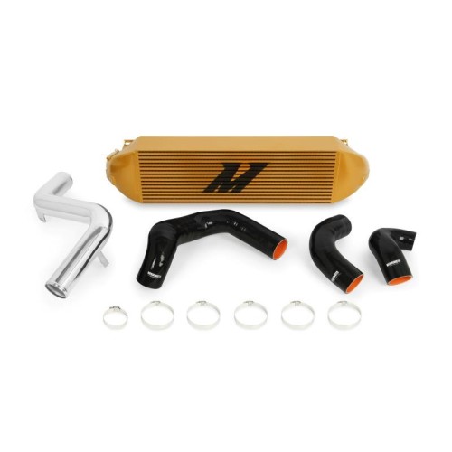 MMINT-FOST-13KPGD Mishimoto Intercooler maggiorato per Ford Focus mk3 ST dal 2012, oro con tubazioni lucidate