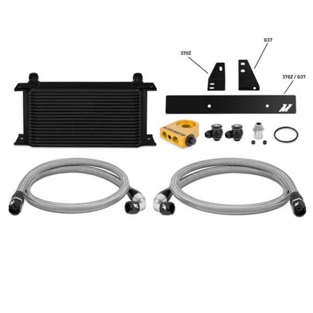 MMOC-370Z-09TBK Mishimoto Kit Radiatore olio maggiorato per Nissan 370Z 2009-2020, con termostato, nero