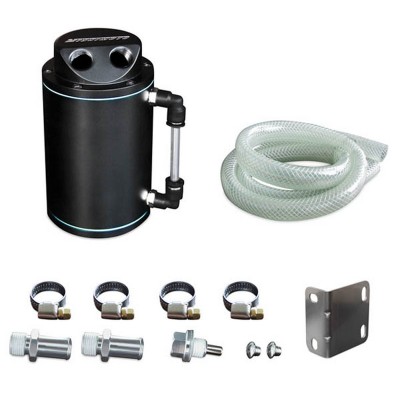MMOCC-RB Mishimoto Oil catch can - Kit recupero vapori olio universale da 0,5L nero