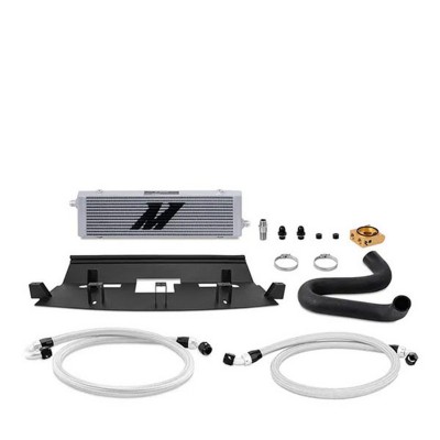 MMOC-MUS8-18T Mishimoto Kit Radiatore olio maggiorato per Ford Mustang GT 18-23 silver con termostato