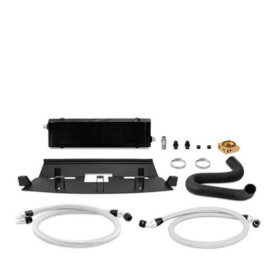 MMOC-MUS8-18TBK Mishimoto Kit Radiatore olio maggiorato per Ford Mustang GT 18-23 nero con termostato
