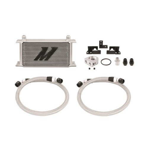 MMOC-WRA-07 Mishimoto Kit Radiatore olio maggiorato per Jeep Wrangler JK 3.8L  2007-2011, silver senza termostato
