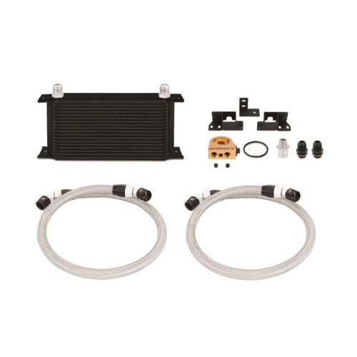 MMOC-WRA-07TBK Mishimoto Kit Radiatore olio maggiorato per Jeep Wrangler JK 3.8L  2007-2011, nero con termostato