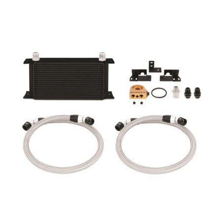 MMOC-WRA-07TBK Mishimoto Kit Radiatore olio maggiorato per Jeep Wrangler JK 3.8L  2007-2011, nero con termostato