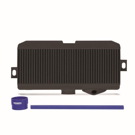 MMTMIC-STI-08BKBL Mishimoto Intercooler maggiorato superiore per Subaru Impreza WRX STI 2008-2014, nero con manicotti blu