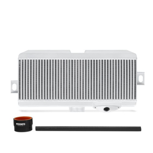 MMTMIC-STI-08SLBK Mishimoto Intercooler maggiorato superiore per Subaru Impreza WRX STI 2008-2014, silver con manicotti neri